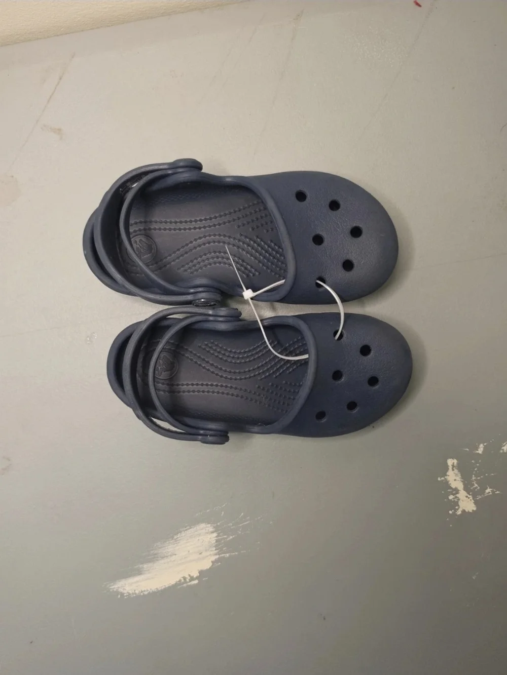 CROCS Kids Navy Blue Classic Clog Sandals